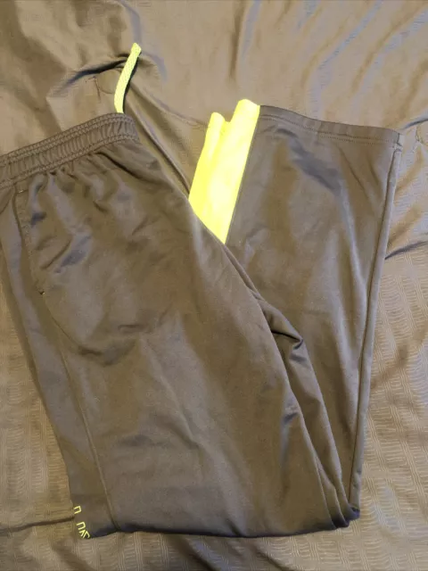 Under Armour Gray and Neon Green Yellow  Pants Size Youth XL YXL