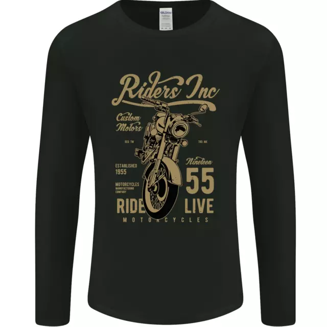 T-shirt da uomo bici da motociclista Riders Inc Motorcycle Cafe Racer