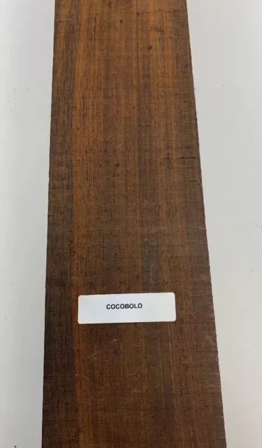 Cocobolo (zweifarbig) dünne dimensionale Holzplatte Holzrohling 15/16 Zoll x 3 Zoll x 24 Zoll 3