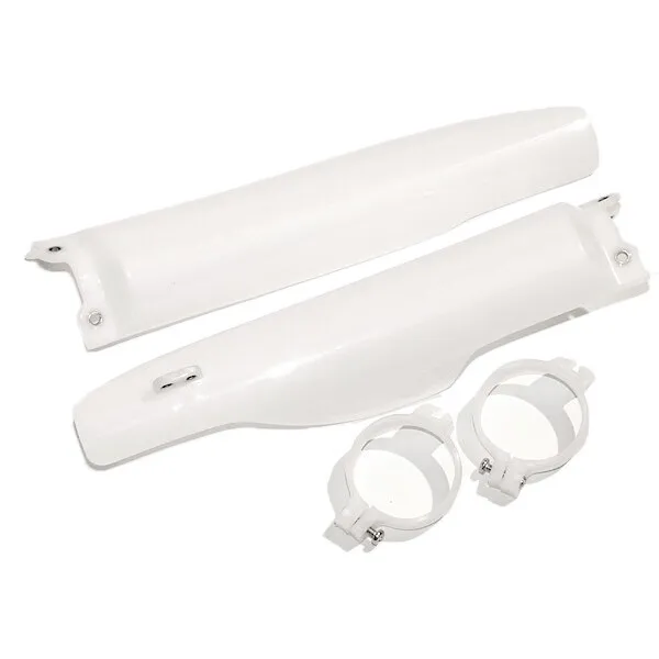 UFO Mx Kawasaki KX 125 250 500 96-03 Motorbike White Fork Protectors Guards