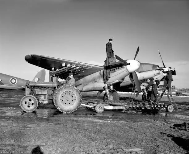 De Havilland Mosquito Fbvi Of 143 Squadron Royal Air Force Old Aviation Photo