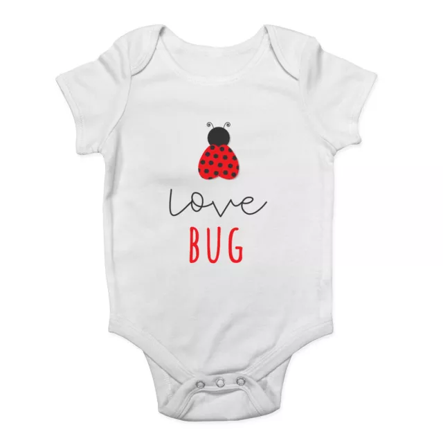 Love Bug Girls Baby Grow Vest Bodysuit