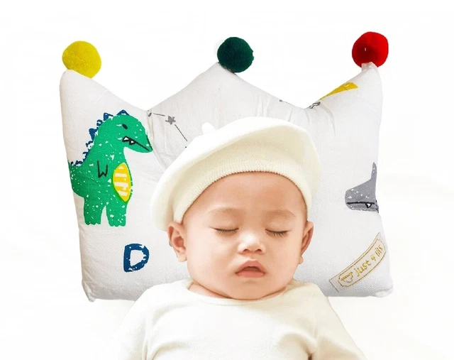 Baby Pillow Organic Cotton Breathable Head Support Portable Multifunctional Use