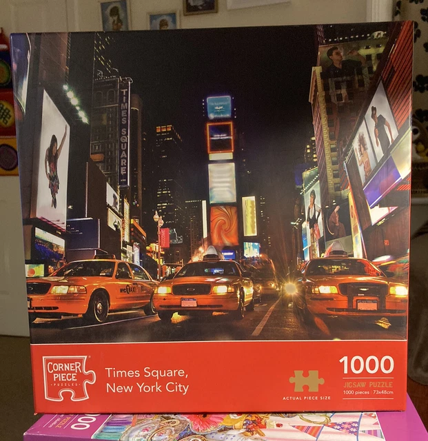 TIMES SQUARE, NEW York City Jigsaw 1000 Piece Corner Piece Jigsaw Puzzle £3.75 PicClick UK