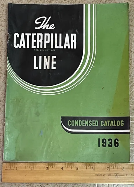 1936 Caterpillar Line Original Brochure Catalog Tractor Grader Engines Terracer
