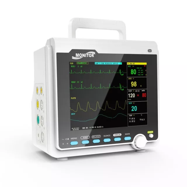 Vétérinaire Patient Monitor Vital Sign 6 paramètre ECG NIBP RESP TEMP SPO2 PR 3