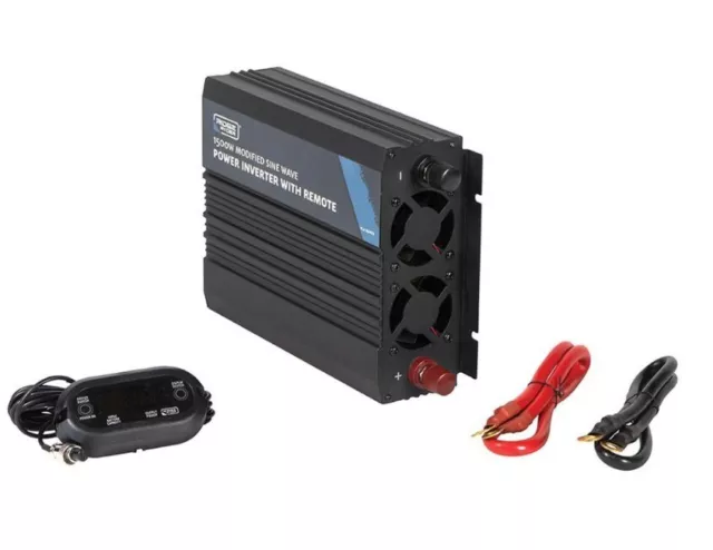 Ridge Ryder Power Inverter Modified Sine Wave With Remote 1500W 3