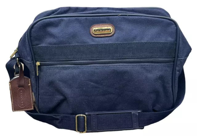 Jaguar Carry-On Luggage Bag Overnight Bag Gym Bag Navy Blue Vintage