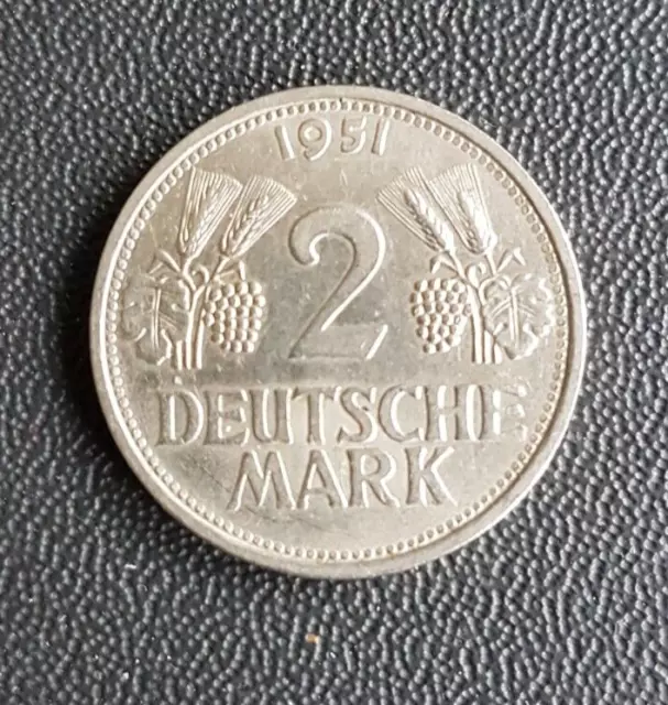 Allemagne - Germany - Monnaie De 2 Deutsche Mark 1951/G.