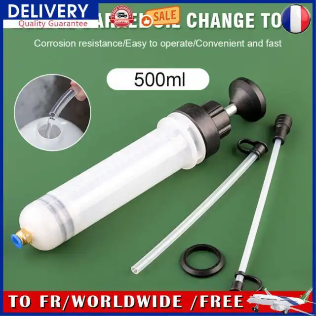 200ml/500ml Car Fluid Extractor Portable Syringe Type Auto Tools (500ML)