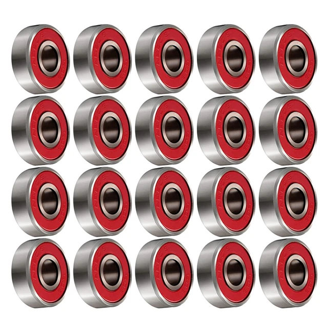 20 Pcs Cuscinetti Longboard Cuscinetto Della Ruota Dello Skateboard
