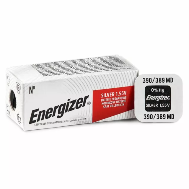 1 X Energizer Argent Oxyde 390/389 Batterie 1.55V SR1130SW V389 SR54