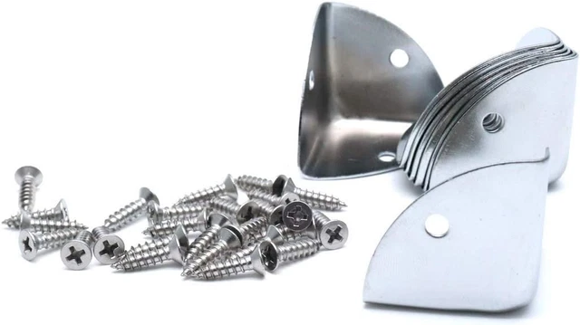 Corner Edge Safety Bumpers Mcredy 1.3" Side Length Metal Edge Guard Solid Corne