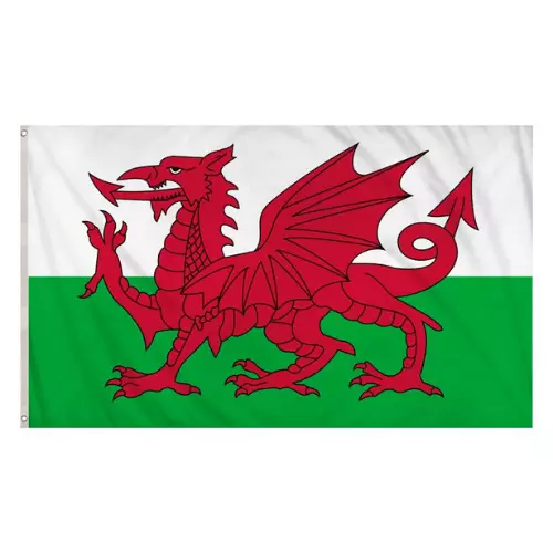 WALES FLAG - WELSH DRAGON FLAGS 5x3 ft RUGBY FOOTBALL UK SELLER
