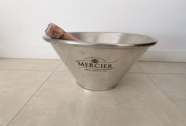 Grand Seau à Champagne MERCIER – Vasque En étain – Reproduction Vintage – Made In France