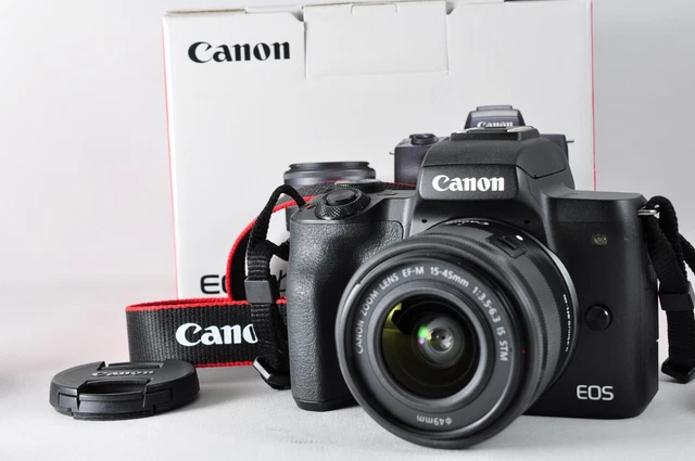 CANON EOS KISS M Black Ef-M 15-45Mm Is Stm Lens Kit With