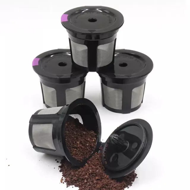 4 Reusable K-Cups, Refillable K Cup Coffee Filters For Keurig 2.0 and 1.0 NEW