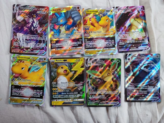 LOT 8 CARTES Pokemon GX Vmax/Vstar Full Art diverses séries. EUR 35,00
