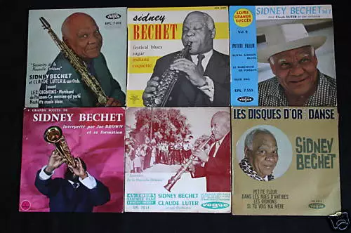 Sidney Bechet   Lot de 6 disques EP 45T 7"