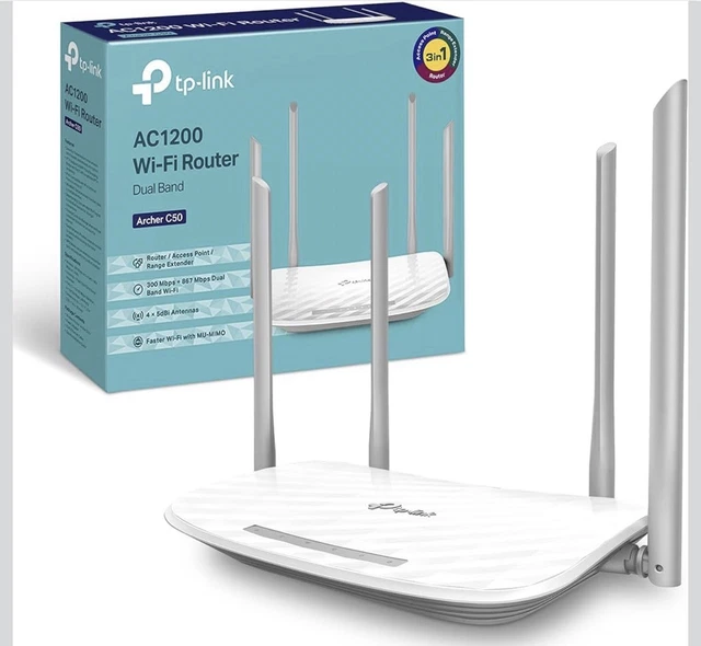 TP-Link Archer C50 Dual Band Wi-Fi Router AC1200