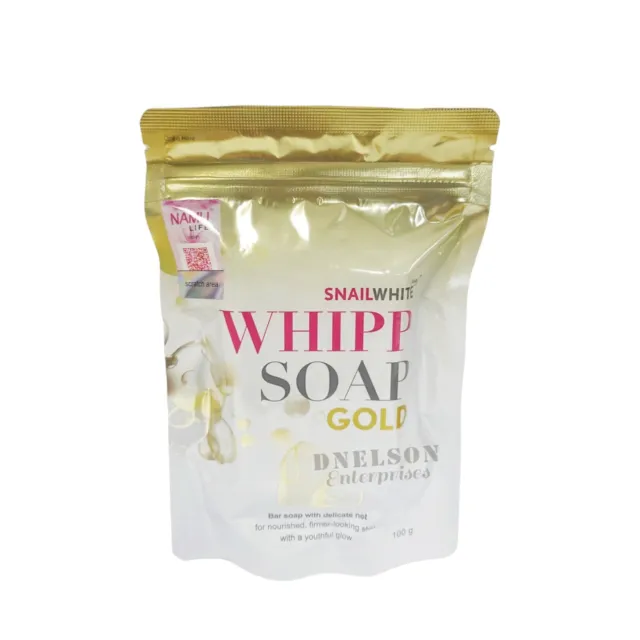 Snail White Namu life Whipp Soap Gold whitening skin 100g.