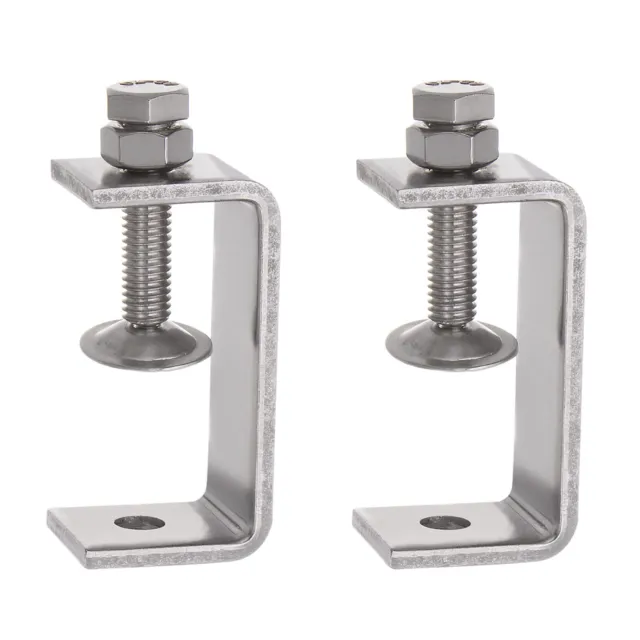 C Clamp 304 Stainless Steel C-Clamp for Woodworking 2.6" / 65mm 2pcs