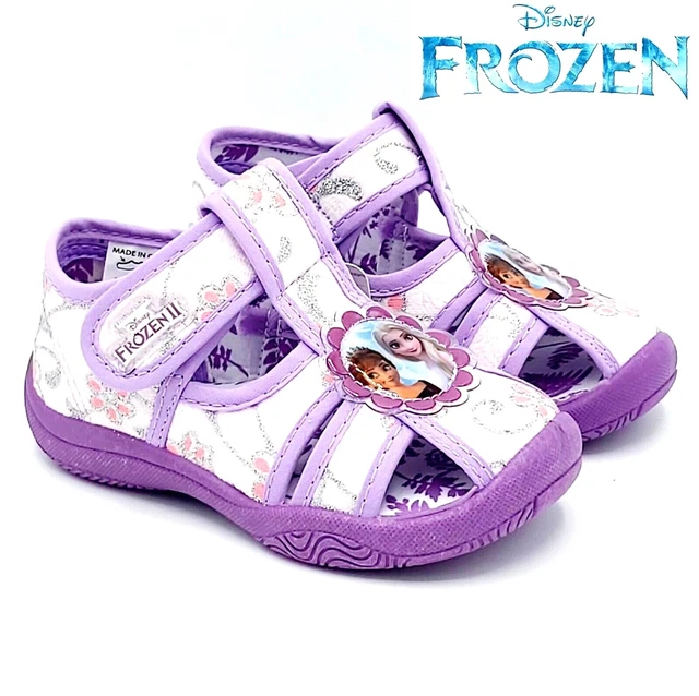 sandali da bambina FROZEN punta chiusa scarpe per bimba ginnastica a strappo