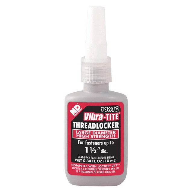 VIBRA-TITE 14610 High-Strength Threadlocker,0.3381 fl oz