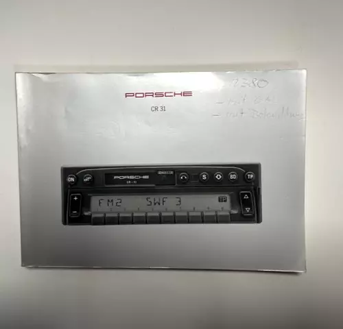 Bedienungsanleitung Porsche Autoradio  CR31 Becker D GB F I NL