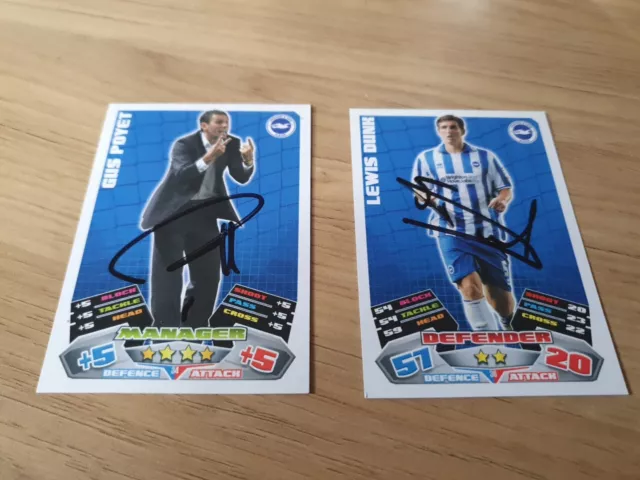 Brighton And Hove Albion Footballers Hand Signed Autographs