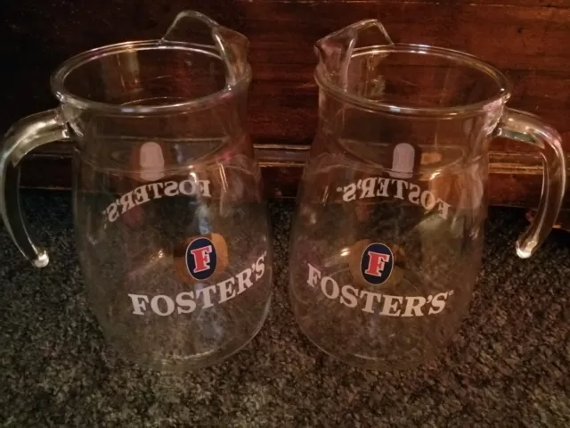 Fosters 4 pint Lager Bitter Glass Beer Jug Pitcher