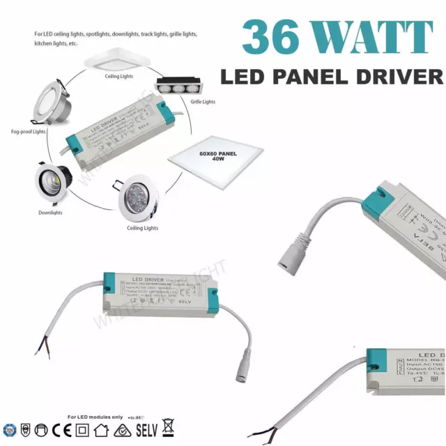 LED Driver 8-24W 24-36W 36-48W 24-40W Ceilling-Light Transformer Power  Supply-1x