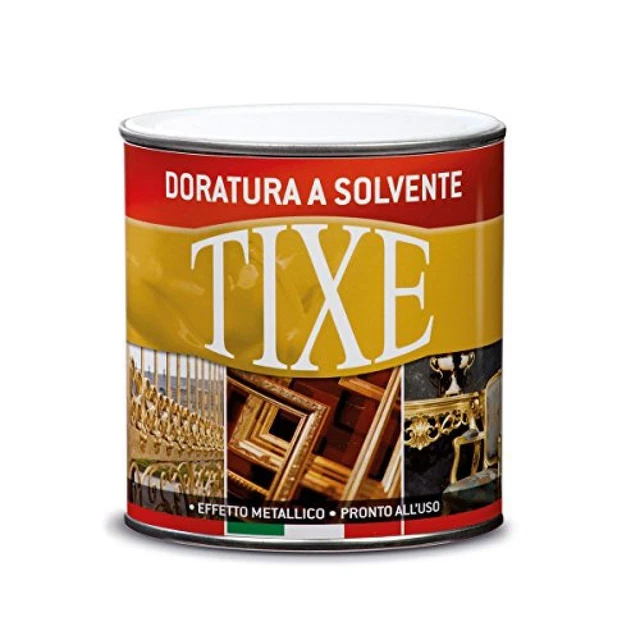 (TG. 500 ML) Tixe Doratura Vernice Oro Riccopallido Per Interno A Solvente 500 M