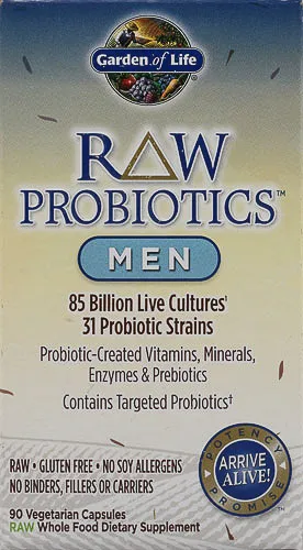 Garden Of Life Raw 31 Probiotics Men Sealed 85 Billion NIB 90 Capsules 09/2023