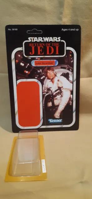 Kit Cardback Posteriore Vintage Star Wars Personalizzato Rotj Luke Skywalker Kenner 79A