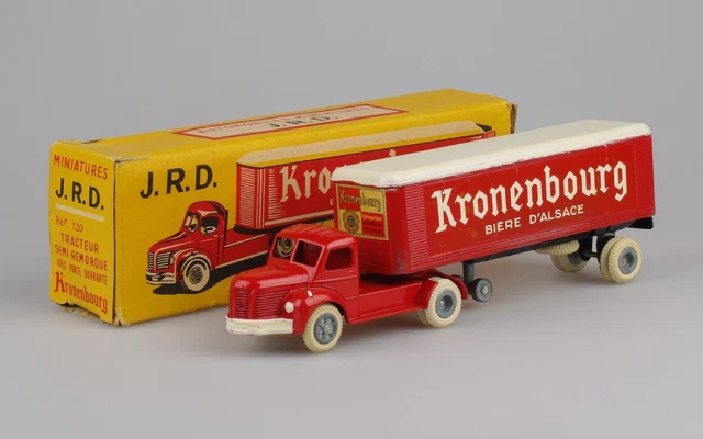 JRD Berliet avec remorque Fruehauf Kronenbourg rouge - Collection