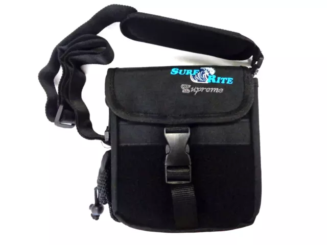 SURF RITE SUPREME Surf Bag 3-Tube Tackle Bag w/ Pockets & Shoulder