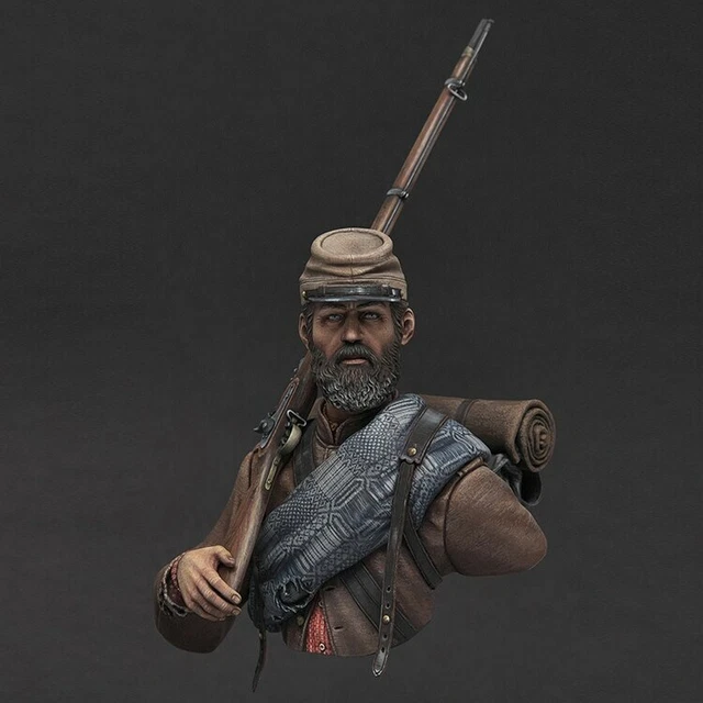 Buste Soldat Guerre De Sécession 1/10 En Résine - Non Peint, à Monter