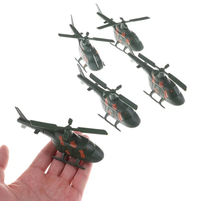 2PCS SAND TABLE Military Fighter Model World War II War Helicopter