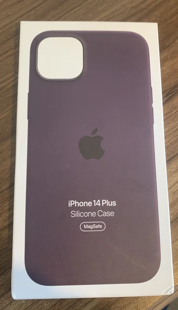 Genuine Apple iPhone 14 Plus Silicone Case, (MagSafe) , Elderberry. MPT93ZM/A.