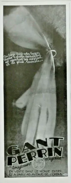 1929 Press Advertisement The Perrin Glove Always Elegant