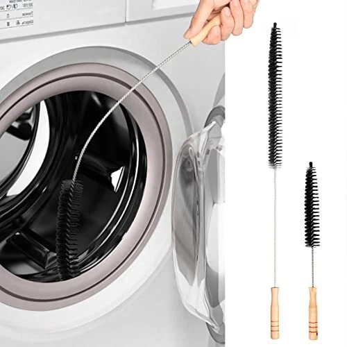 2 Pack Dryer Vent Cleaner Kit Brush 40cm & 75cm Machine Cleaning Brushes,