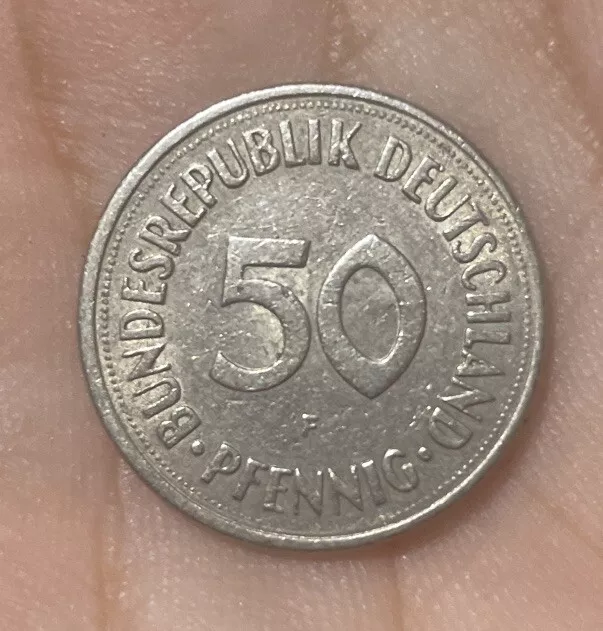 1970 Germany 50 Pfennig Foreign Coin (B)