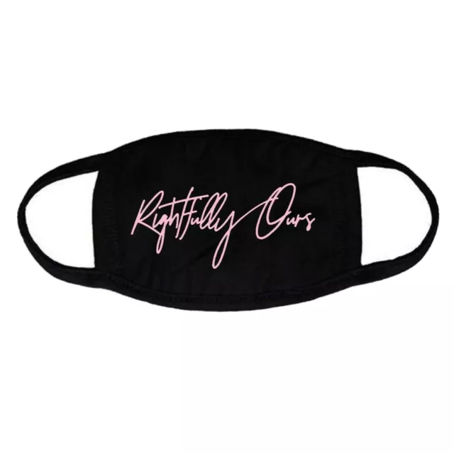 Rightfully Ours Cotton Facemask Black & Baby Pink