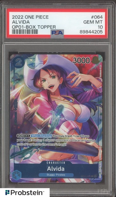 2022 ONE PIECE OP01 Box Opper #064 Alvida PSA 10 GEMME COMME NEUF EUR ...