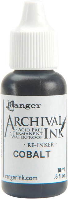 Archival Pad Reinker .5Oz, Cobalt