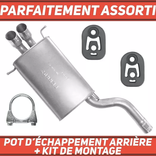 Pot déchapp. arrière pour Mercedes C-Klasse C 200 C 220 W203 T203 S203 2.2 CDI