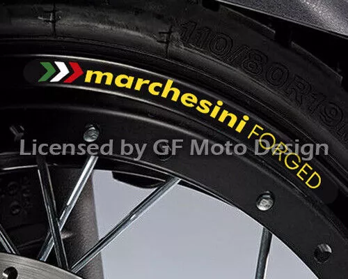 Marchesini Set adesivi per cerchi forgiati per ruote forgiate Ducati 848...