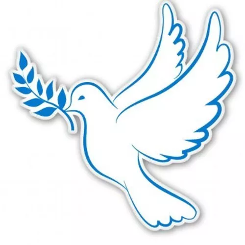 Peace Dove Car Vinyl Sticker - SELECT SIZE