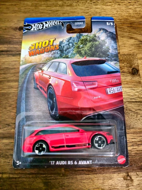 Hot Wheels Fast Wagons Audi RS 6 Avant 1:64 Pressofuso Colore Nero, Serie CHASE